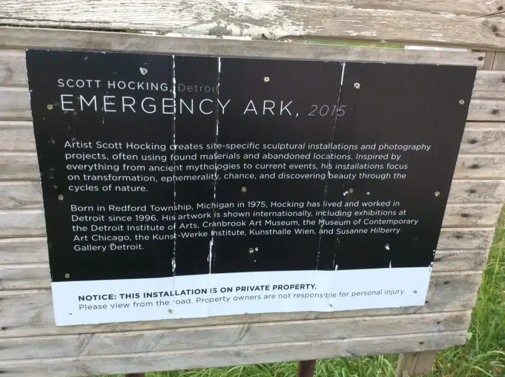 \"Emergency-Ark-Barn-Art-Sign\"
